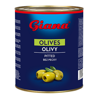 Španielske zelené olivy bez kôstky v slanom náleve 3000g